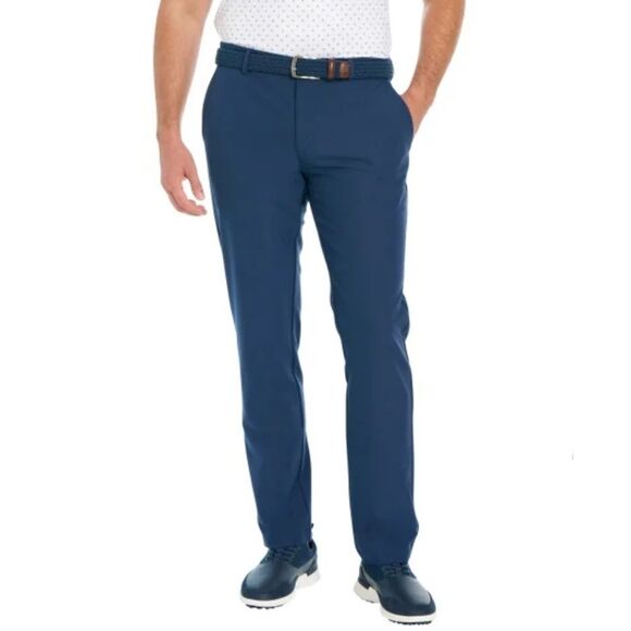 Greg Norman Men's ML75 Luxury 5-Pocket Chino Pants 42x32 Stretch Blue NWT - Picture 1 of 12